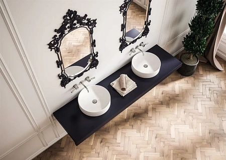 Раковина STWORKI накладная 43 3043-KL белый глянец 559790 Раковина STWORKI накладная 43 3043-KL белый глянец 559790