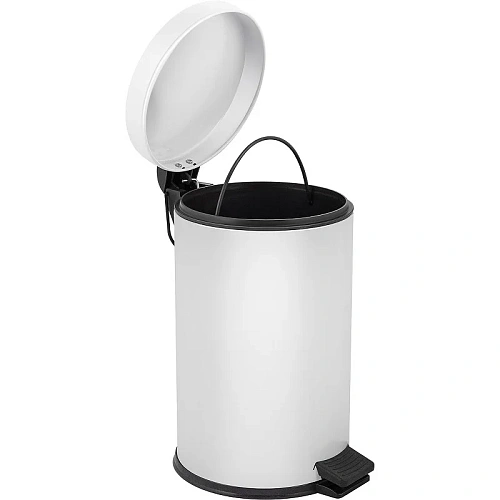 Корзина для мусора BERGES для мусора с педалью 12 л, белое 122004 Корзина для мусора BERGES для мусора с педалью 12 л, белое 122004