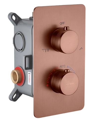 Смеситель для душа Boheme CELL 134-2-BRB встраиваемый, с термостатом BRUSHED BRONZE Смеситель для душа Boheme CELL 134-2-BRB встраиваемый, с термостатом BRUSHED BRONZE