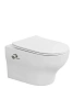 Унитаз подвесной Boheme FIORE 978-SET-2-W с функцией биде, белый глянец c крышкой
