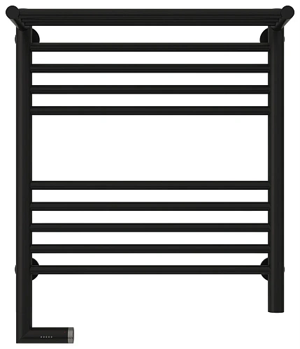 Полотенцесушитель электрический Сунержа Богема с полкой 2.0 600х500 МЭМ левый 31-5206-6050 Матовый ч Полотенцесушитель электрический Сунержа Богема с полкой 2.0 600х500 МЭМ левый 31-5206-6050 Матовый ч