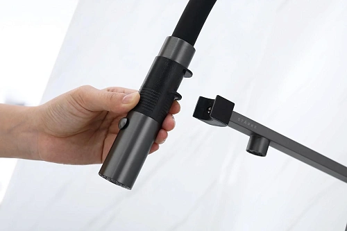 Смеситель для кухни Paulmark Gravity вороненая сталь Gr213888-GM Смеситель для кухни Paulmark Gravity вороненая сталь Gr213888-GM