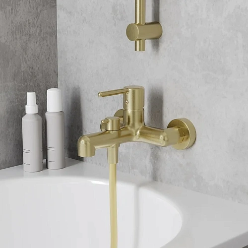 Смеситель для ванны IDDIS Aiger (AIGMG00i02WA) золотой матовый Смеситель для ванны IDDIS Aiger (AIGMG00i02WA) золотой матовый