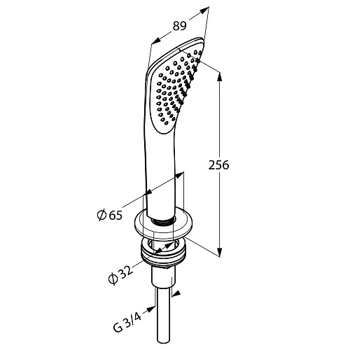 Душевой гарнитур Kludi Fizz 6705105 1S, вертикальный монтаж Душевой гарнитур Kludi Fizz 6705105 1S, вертикальный монтаж