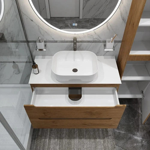 Тумба со столешницей и раковиной BelBagno ETNA 100 etna100rn-kepbo-1302-set подвесная ETNA100RN-KEPBO-1302-SET Тумба со столешницей и раковиной BelBagno ETNA 100 etna100rn-kepbo-1302-set подвесная ETNA100RN-KEPBO-1302-SET