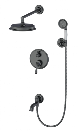 Душевая система Wonzon & Woghand встраиваемая, темный графит (WW-88939008-BGM) Душевая система Wonzon & Woghand встраиваемая, темный графит (WW-88939008-BGM)