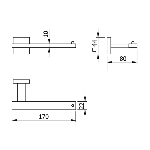 Держатель туалетной бумаги LANGBERGER LEDRO 21943A Держатель туалетной бумаги LANGBERGER LEDRO 21943A