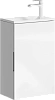 Тумба под раковину AQWELLA Accent 40 см ACC0104W подвесная, белая