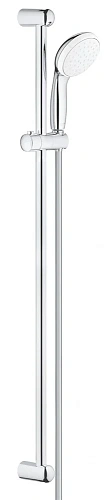 Душевой гарнитур GROHE New Tempesta 100, ручной душ, душевая штанга 900 мм и шланг, хром (27854001) Душевой гарнитур GROHE New Tempesta 100, ручной душ, душевая штанга 900 мм и шланг, хром (27854001)