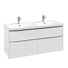Картинка анонса товара «тумба под раковину villeroy &amp; boch subway 3.0 с подсветкой brilliant white / brilliant white c568l0v c568l0ve»