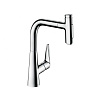 Картинка анонса товара «смеситель для кухни hansgrohe 220, с вытяжным душем, 2jet, sbox 73868000, хром»