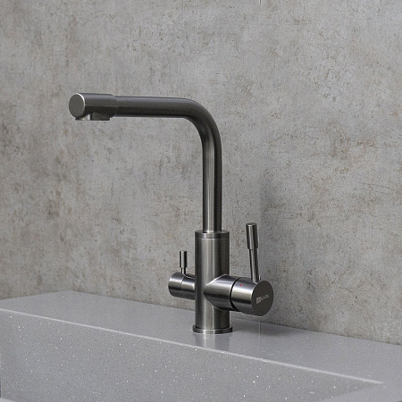 Смеситель для кухни Lemark Expert LM5061GMN с подключением к фильтру, графит Смеситель для кухни Lemark Expert LM5061GMN с подключением к фильтру, графит