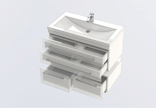 Тумба под раковину Aquanet Нота 90 белый 00171492 Тумба под раковину Aquanet Нота 90 белый 00171492