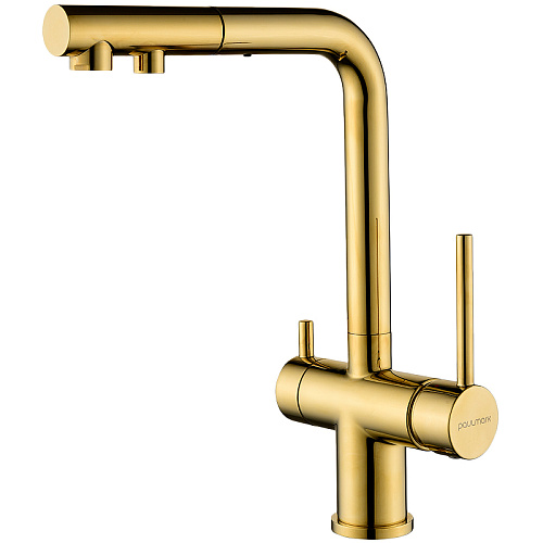 Смеситель для кухни Paulmark SERPENTINE золото Se213222-G Смеситель для кухни Paulmark SERPENTINE золото Se213222-G