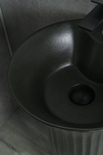 Раковина Gid Nb132bg 81114 напольная под черная графит 41x41x84 Раковина Gid Nb132bg 81114 напольная под черная графит 41x41x84