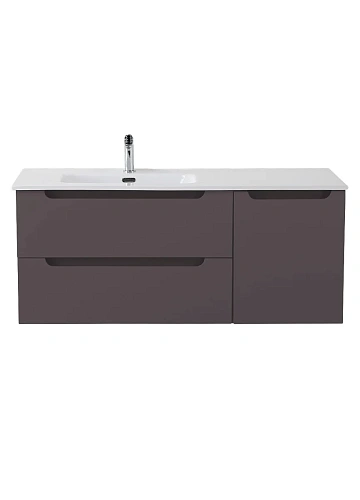 Тумба под раковину BelBagno ETNA 1200x455x500 ETNA-1200-2C-1A-SO-GSO-L подвесная левосторонняя темно-серый матовый Тумба под раковину BelBagno ETNA 1200x455x500 ETNA-1200-2C-1A-SO-GSO-L подвесная левосторонняя темно-серый матовый