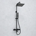 Душевая система WasserKRAFT A299.255.218.BM Thermo с термостатом черный Душевая система WasserKRAFT A299.255.218.BM Thermo с термостатом черный