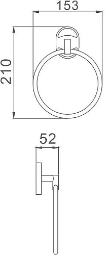 Полотенцедержатель Haiba HB1904 Полотенцедержатель Haiba HB1904