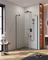 Душевой уголок CEZARES SLIDER-AH-1-80-100/110-C-GM 100-110x80см стекло прозрачное, профиль оружейная сталь Душевой уголок CEZARES SLIDER-AH-1-80-100/110-C-GM 100-110x80см стекло прозрачное, профиль оружейная сталь