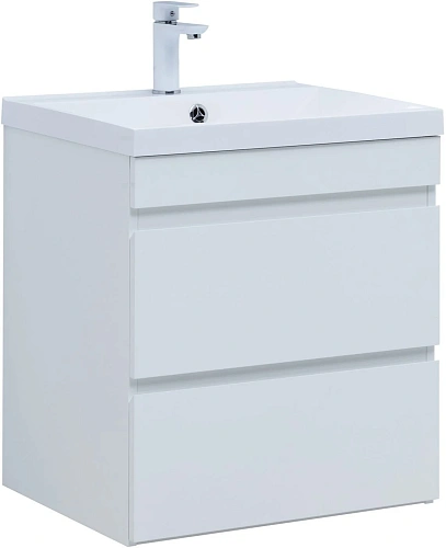 Тумба под раковину Aquanet Нота New 60 белый глянец 00335417 подвесная Тумба под раковину Aquanet Нота New 60 белый глянец 00335417 подвесная