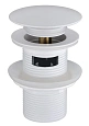 Донный клапан Boheme 612/2-MW автомат(клик-клак) MAT White с переливом Донный клапан Boheme 612/2-MW автомат(клик-клак) MAT White с переливом