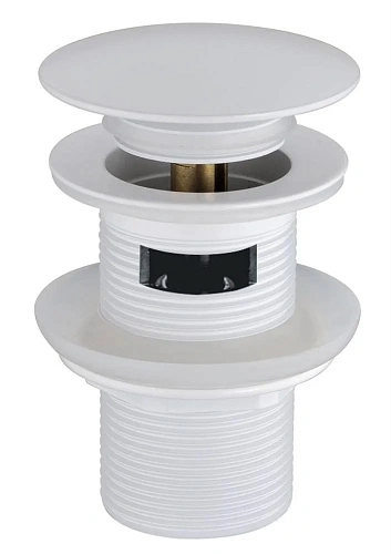 Донный клапан Boheme 612/2-MW автомат(клик-клак) MAT White с переливом Донный клапан Boheme 612/2-MW автомат(клик-клак) MAT White с переливом