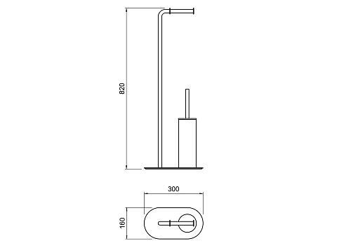 Ершик для унитаза Aquatek ОБЕРОН AQ4231CR хром Ершик для унитаза Aquatek ОБЕРОН AQ4231CR хром