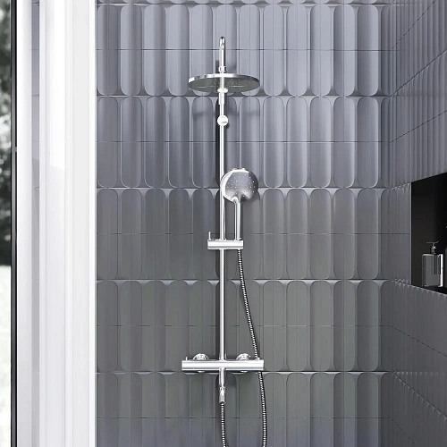 Душевая система Damixa Jupiter 977810000 с термостатом хром Душевая система Damixa Jupiter 977810000 с термостатом хром