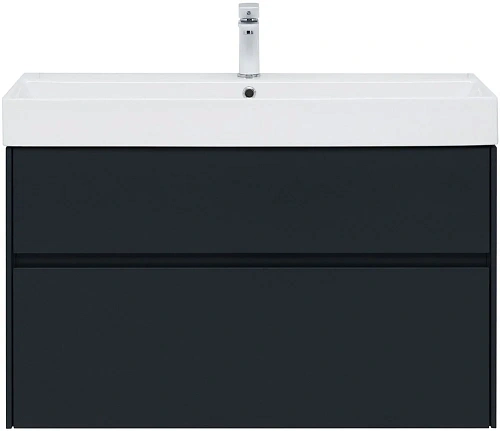 Тумба под раковину Aquanet Бруклин 100 антрацит матовый 00310139 Тумба под раковину Aquanet Бруклин 100 антрацит матовый 00310139