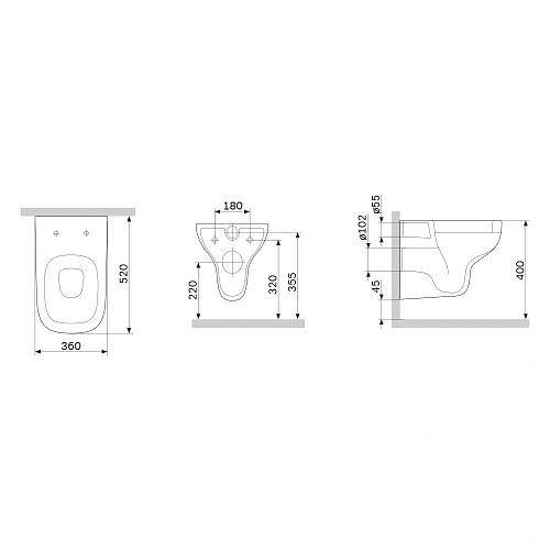 Унитаз подвесной AM.PM X-Joy C85A1702SC с сиденьем Унитаз подвесной AM.PM X-Joy C85A1702SC с сиденьем
