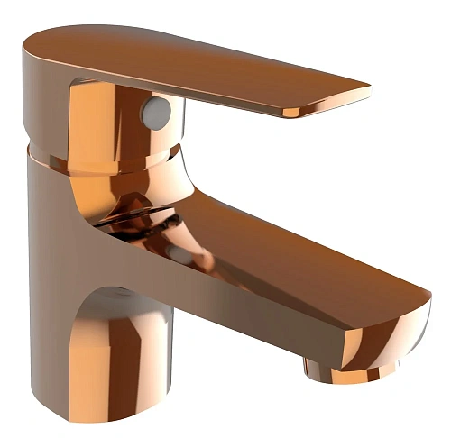 Смеситель для раковины Orange Loop M26-021rg розовое золото Смеситель для раковины Orange Loop M26-021rg розовое золото