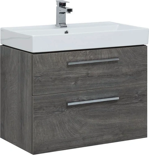 Тумба под раковину Aquanet Nova 75 дуб рошелье (2 ящика) 00242260 Тумба под раковину Aquanet Nova 75 дуб рошелье (2 ящика) 00242260