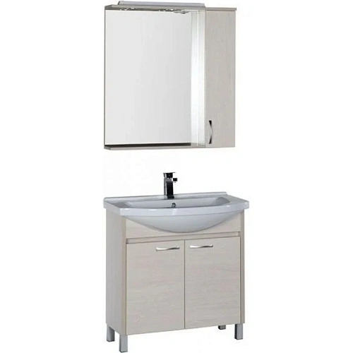 Комплект мебели Aquanet Донна 80 белый дуб 00169044 Комплект мебели Aquanet Донна 80 белый дуб 00169044