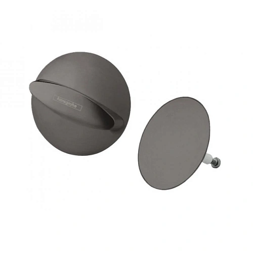 Внешняя часть слив-перелива Hansgrohe 58185340, шлифованный черный хром Внешняя часть слив-перелива Hansgrohe 58185340, шлифованный черный хром