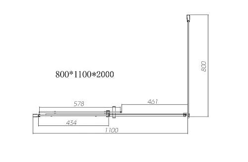 Душевой уголок Vincea Dice VSR-4D8011CLB, 1100x800, черный, стекло прозрачное Душевой уголок Vincea Dice VSR-4D8011CLB, 1100x800, черный, стекло прозрачное