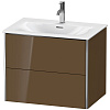 Картинка анонса товара «тумба под раковину duravit xsquare xs432306161 подвесная 71 см коричнево-оливковый глянцевый»