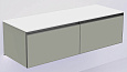 Тумба под раковину Armadi Art QUATRO 790-M2-140(70+70)-L-A-LED 140 см (70+70) LUNA профиль ANTHRACITE Тумба под раковину Armadi Art QUATRO 790-M2-140(70+70)-L-A-LED 140 см (70+70) LUNA профиль ANTHRACITE