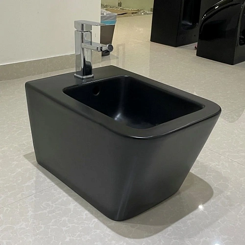 Биде подвесное CeramaLux NS5370MB черный матовый Биде подвесное CeramaLux NS5370MB черный матовый