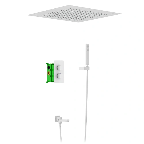 Душевая система Timo Petruma SX-5019/16SM с термостатом, встраиваемая, белый матовый Душевая система Timo Petruma SX-5019/16SM с термостатом, встраиваемая, белый матовый