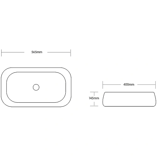 Раковина Ceruttispa CR0086 MMW2 565х400х145 накладная, мрамор матовый белый, прямоугольная Раковина Ceruttispa CR0086 MMW2 565х400х145 накладная, мрамор матовый белый, прямоугольная