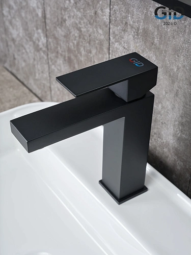 Смеситель для раковины Gid Anchel SS979-BM-K SS979BMK черный матовый Смеситель для раковины Gid Anchel SS979-BM-K SS979BMK черный матовый