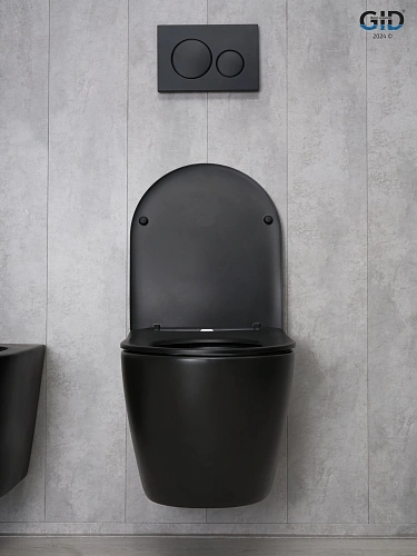 Унитаз подвесной Gid Bm2198 62226Y черный матовый 49x36x35.5 с крышкой микролифт Унитаз подвесной Gid Bm2198 62226Y черный матовый 49x36x35.5 с крышкой микролифт