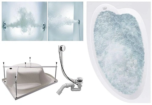 Акриловая ванна Timo IVA IVA1610L-KTIVA16-SPV1505-T-CM-T-BM 160x100 гидромассажная 6 джет, гидромассаж спины 3 джет Акриловая ванна Timo IVA IVA1610L-KTIVA16-SPV1505-T-CM-T-BM 160x100 гидромассажная 6 джет, гидромассаж спины 3 джет