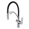 Картинка анонса товара «смеситель для кухни lemark bronx lm3761gm с подключением к фильтру, графит»