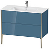 Тумба под раковину Duravit XVIU XV44830B147 напольная 101 см Каменно-синий глянцевый