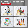 Полка Raglo R340.01.03 угловая 205x205x55мм сатин золотой Полка Raglo R340.01.03 угловая 205x205x55мм сатин золотой