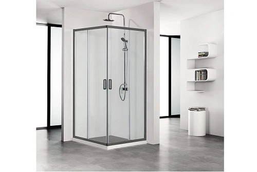 Душевой уголок Aquatek АРИЯ AQ ARI KV 09020BL двери раздвижные 900x900x2000 профиль черный, стекло прозрачное Душевой уголок Aquatek АРИЯ AQ ARI KV 09020BL двери раздвижные 900x900x2000 профиль черный, стекло прозрачное