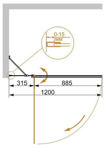 Шторка на ванну CEZARES ECO-O-V-11-120/140-C-Cr 120см стекло прозрачное, профиль хром Шторка на ванну CEZARES ECO-O-V-11-120/140-C-Cr 120см стекло прозрачное, профиль хром