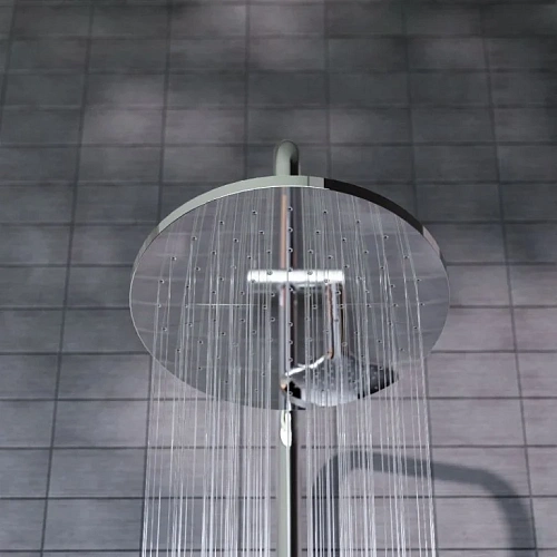 Душевая система Damixa Jupiter 977000000, верхний душ 225 мм штанга 1010 мм, хром Душевая система Damixa Jupiter 977000000, верхний душ 225 мм штанга 1010 мм, хром