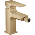 Смеситель для биде Hansgrohe Metropol с донным клапаном Push-Open, 32520140, шлифованная бронза Смеситель для биде Hansgrohe Metropol с донным клапаном Push-Open, 32520140, шлифованная бронза